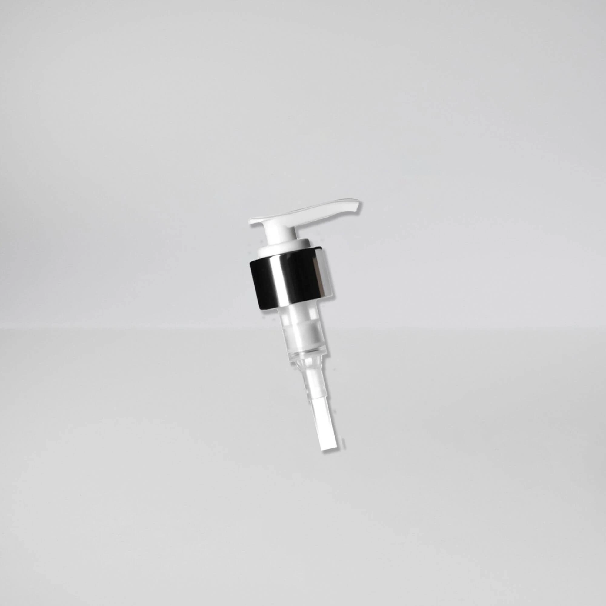 Silver pump top for Skin Script retail cleanser bottles